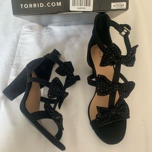 Black Bow Torrid Heels